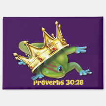 Gecko with crown—Proverbs