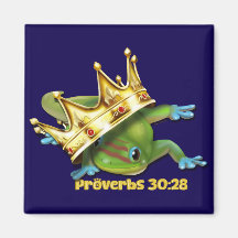 Gecko with crown—Proverbs