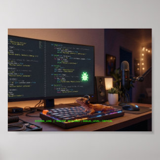 GeckoDev // Cyberpunk Debugger Universal Station P Poster