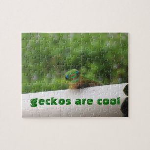 Geckos Are Cool Animal Puzzle