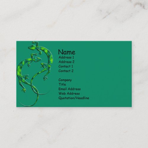 Geckos Business Card Templates