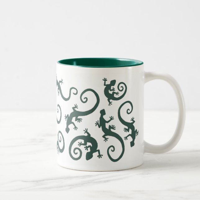 geckos_EMERALD_mug Two-Tone Coffee Mug (Right)