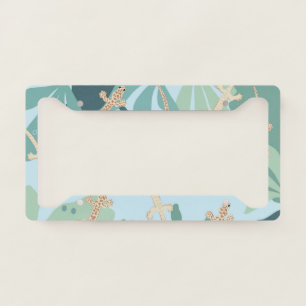 Geckos in the Jungle #2 #decor #art License Plate Frame