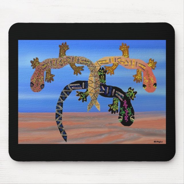 Geckos in the Valley of Fire Mouse Pad (Front)