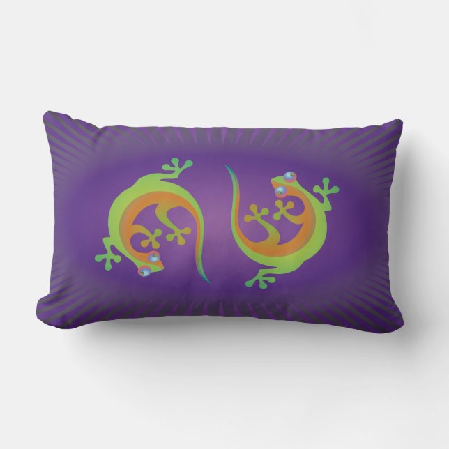 geckos lumbar pillow (Front)
