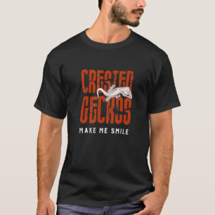 Geckos Make Me Smile Exotic Lizard Reptiles T-Shirt