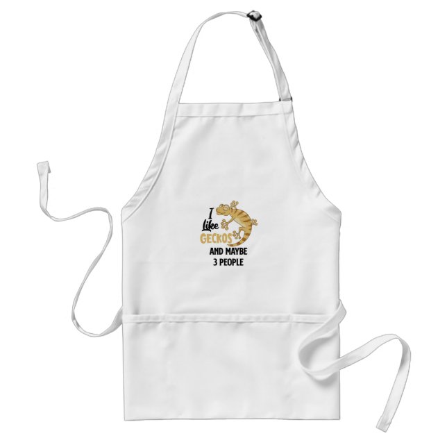 Geckos Pets | Reptiles Gecko Animals Pet Gifts Adult Apron (Front)