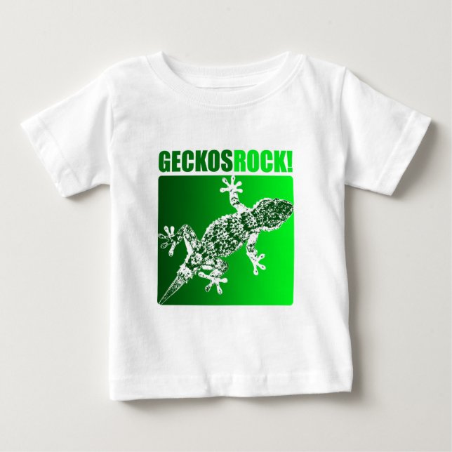 Geckos Rock! Baby T-Shirt (Front)