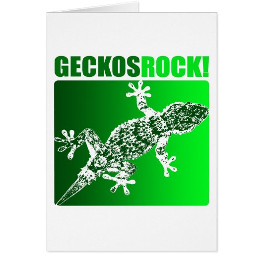Geckos Rock! Cards (Front)