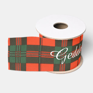 Geddes clan Plaid Scottish kilt tartan Grosgrain Ribbon