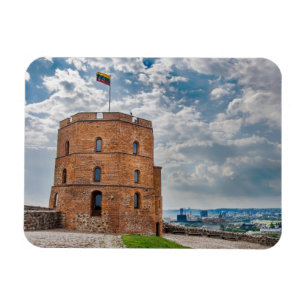 Gediminas tower in Vilnius, Lithuania Magnet
