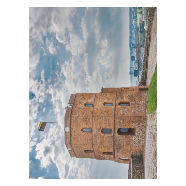 Gediminas tower in Vilnius, Lithuania Tablecloth (Front)