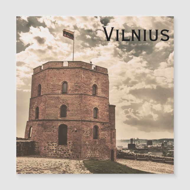 Gediminas tower of Vilnius Magnet (Front)