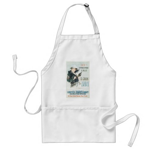 Gee I Wish I were a Man Adult Apron