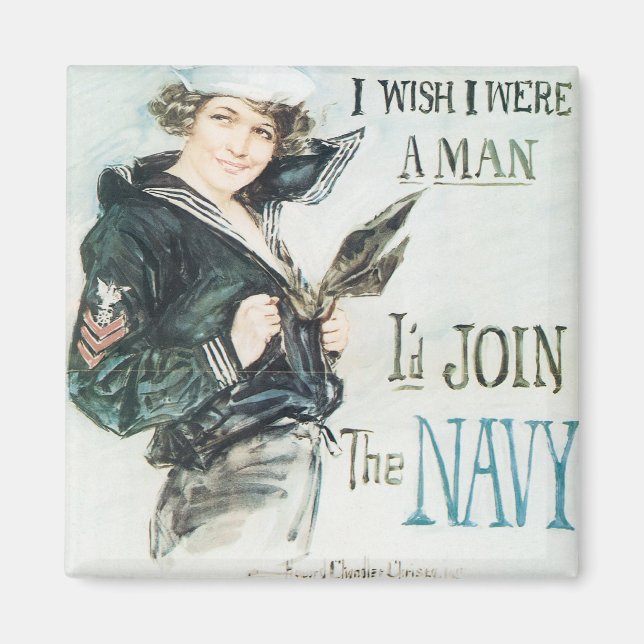 Gee!! I Wish I were a Man Magnet (Front)