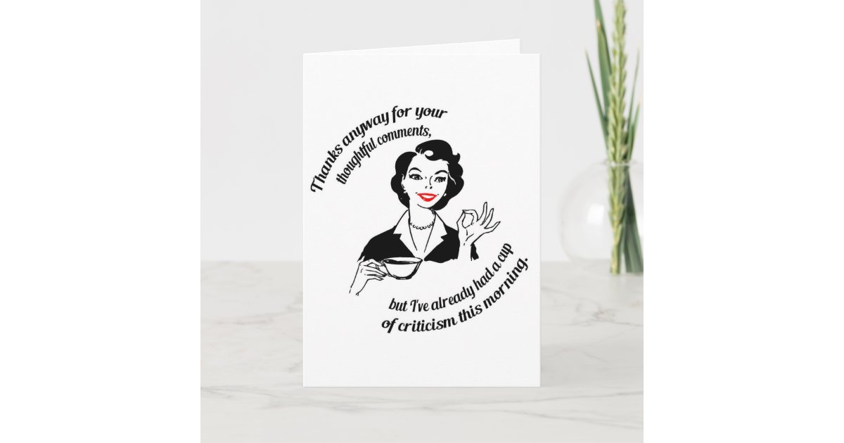 thanks, but no thanks. | Greeting Card