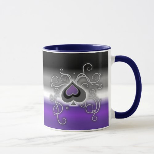 Geebots ace spade logo pride flag mug