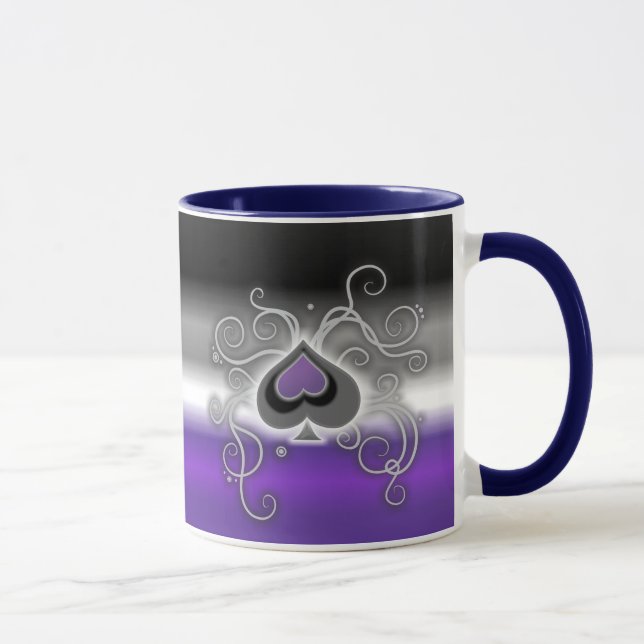 Geebot's ace spade logo pride flag mug (Right)