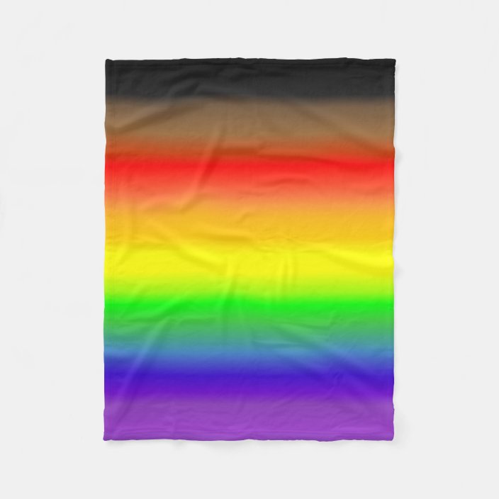 Geebot S Rainbow Gay Pride Colors Gradient Flag Fleece Blanket Zazzle Com