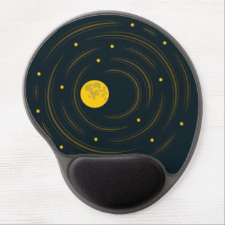 Geek Abstract Stars And Moon Gel Mouse Pad