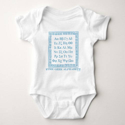 Geek Alphabet Baby Bodysuit