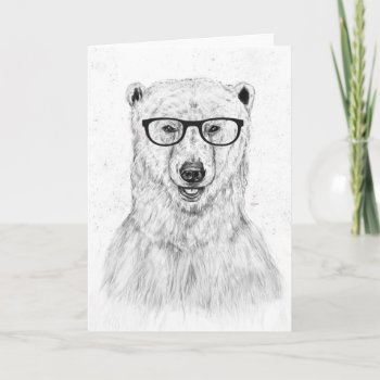 Geek Bear Card by bsolti at Zazzle