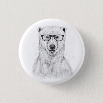 Geek Bear Pinback Button by bsolti at Zazzle