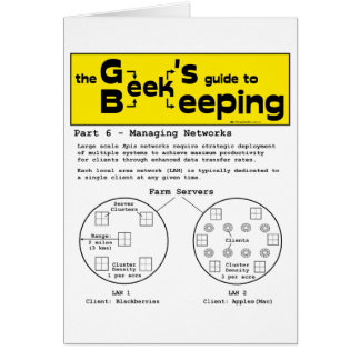 Geek Beekeeping (Networks) -  Greeting cards