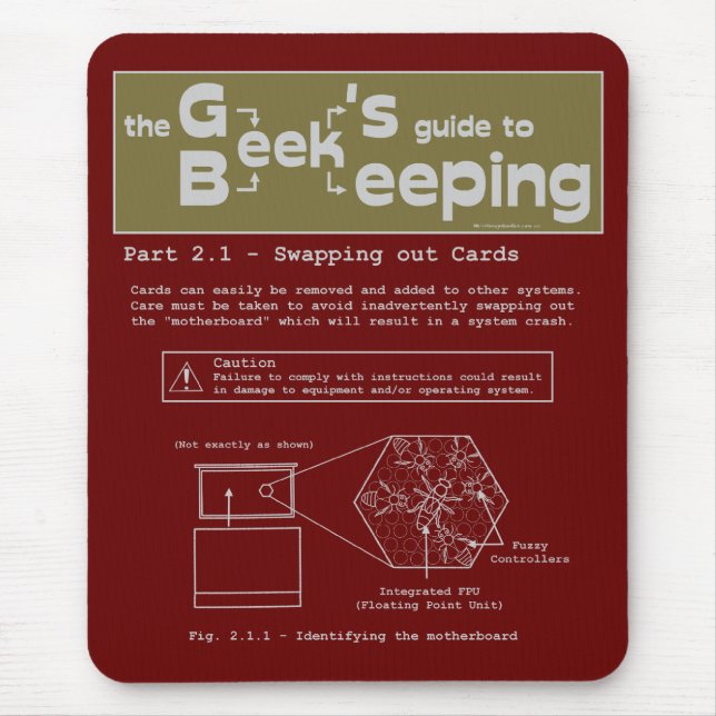 Geek Beekeeping (Swapping Cards) - Mousepad (Front)
