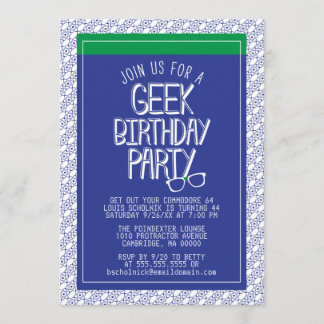 Geek Birthday Party Invitation