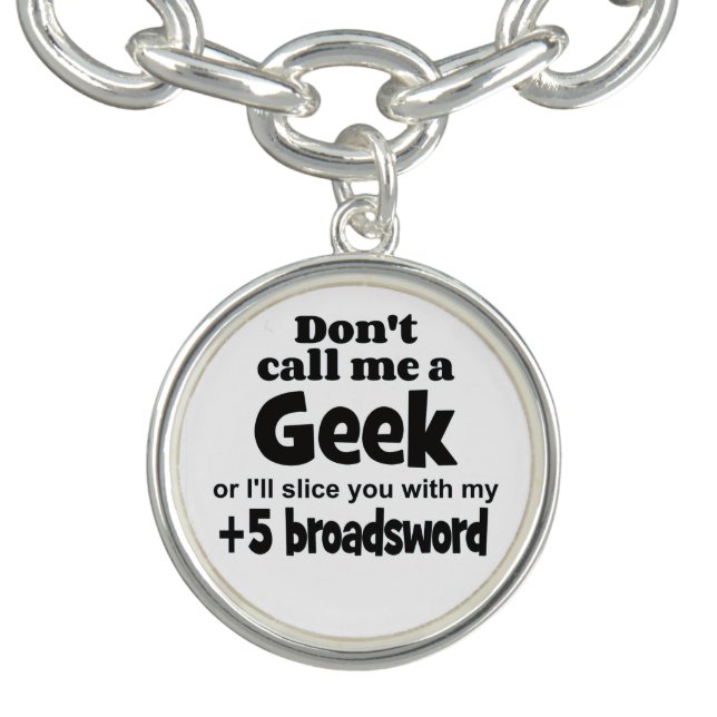 Geek broadsword charm bracelet (Design)