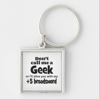 Geek broadsword keychain