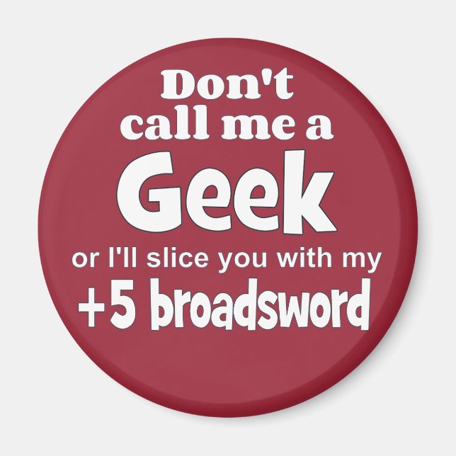 Geek broadsword wf magnet (Front)