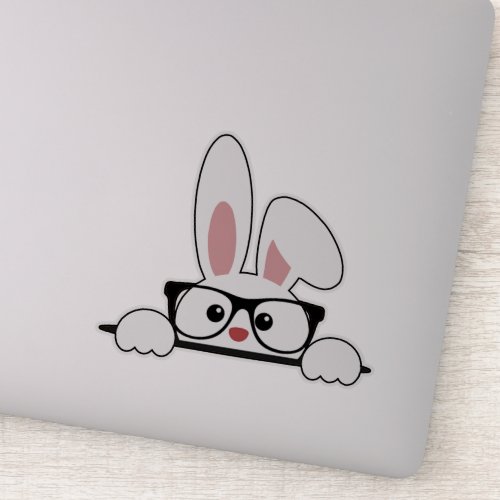 Geek Bunny Vinyl Sticker
