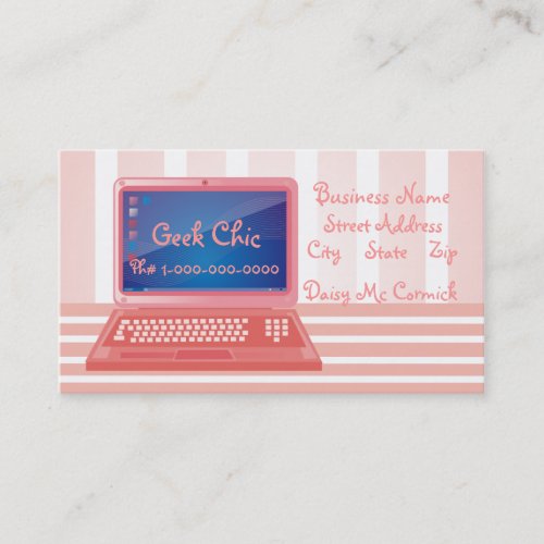 Geek Chic Computer Business Card Templates