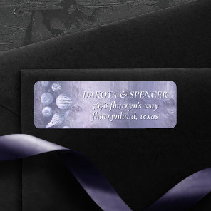 Geek Chic | Dusty Lavender Purple Planets Address Label