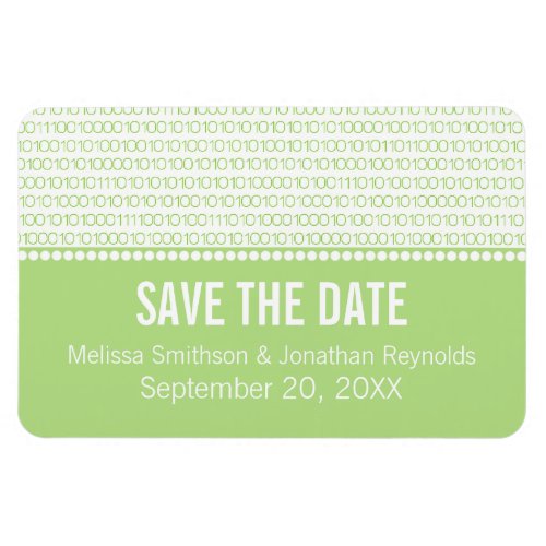 Geek Chic Save the Date Premium Magnet Green Magnet