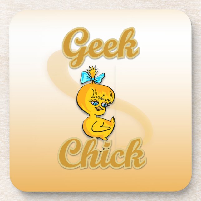 Geek Chick Beverage Coaster (Front)