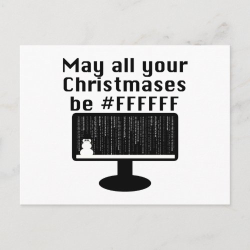 Geek Christmas Postcard
