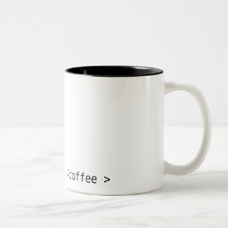 geek coffee Two-Tone coffee mug