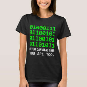 Geek Computer Binary Code Software Developer T-Shirt