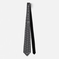 Geek Computer Black Keyboard Tie