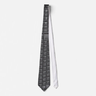Geek Computer Black Keyboard Tie
