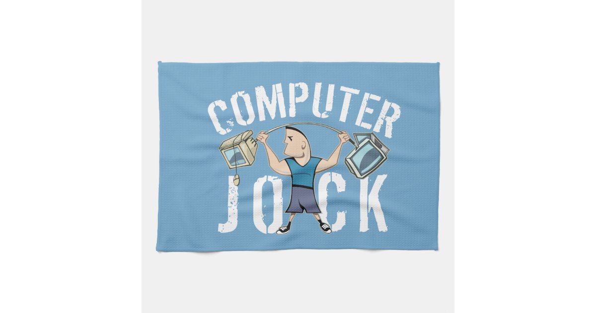 Geek Computer Jock Kitchen Towel Zazzle