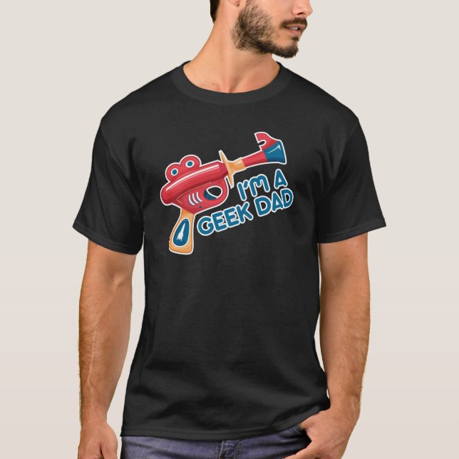 Geek Dad Dark Color Tee Shirt (Front)