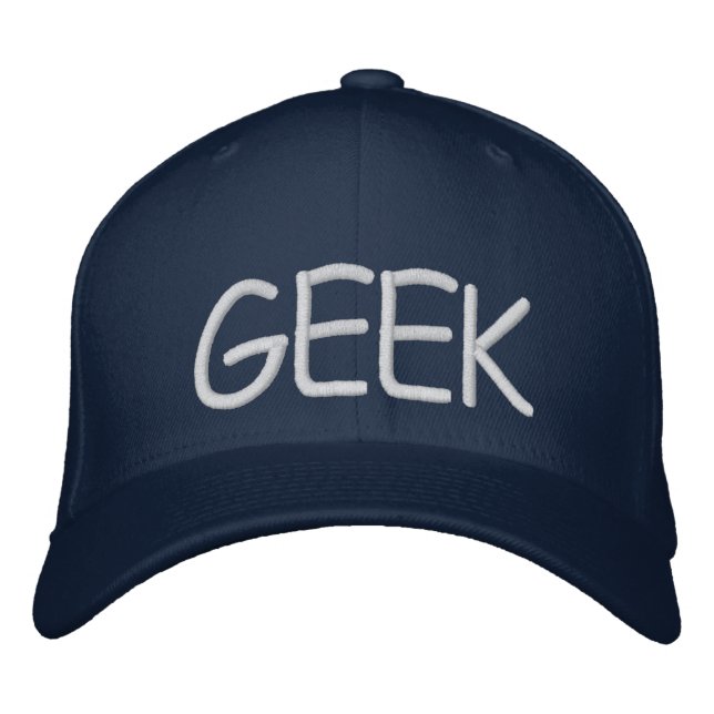 Geek Embroidered Hat  (Front)