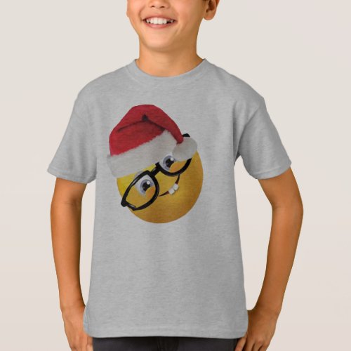 geek emoji santa funny christmas t_shirt design