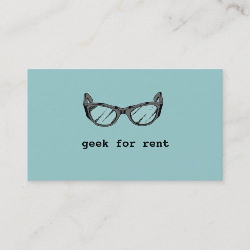 Geek For Rent, Mobile App Developer Business Card