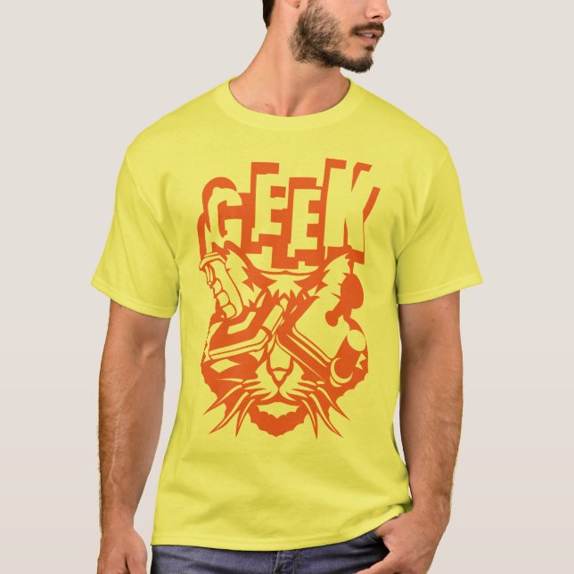 geek game joystick video games T-Shirt (Front)