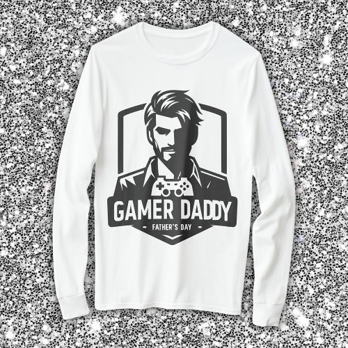 Geek Gamer Dad Happy Fathers Day  T_Shirt